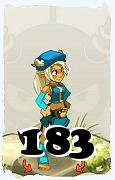 Un personnage du jeu Dofus, Osamodas-Air, au niveau 183