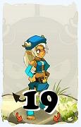 A Dofus character, Osamodas-Air, by level 19