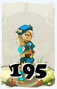 Um personagem do jogo Dofus, Sadida-Ar, de nivel 195