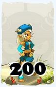 Um personagem do jogo Dofus, Osamodas-Ar, de nivel 200