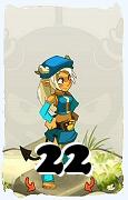 Um personagem do jogo Dofus, Osamodas-Ar, de nivel 22