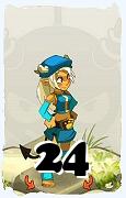 Un personnage du jeu Dofus, Osamodas-Air, au niveau 24