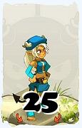 Un personnage du jeu Dofus, Osamodas-Air, au niveau 25