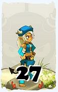 Un personnage du jeu Dofus, Osamodas-Air, au niveau 27