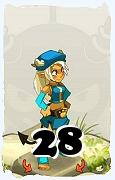 A Dofus character, Osamodas-Air, by level 28