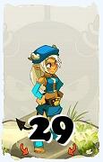 Un personaje del juego Dofus, Osamodas-Aire, de nivel 29