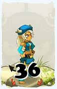 Un personnage du jeu Dofus, Osamodas-Air, au niveau 36