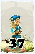 Um personagem do jogo Dofus, Zobal-Ar, de nivel 37