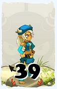 Un personaje del juego Dofus, Zurcarák-Aire, de nivel 39