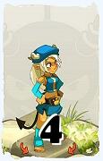 A Dofus character, Osamodas-Air, by level 4