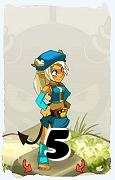 A Dofus character, Osamodas-Air, by level 5