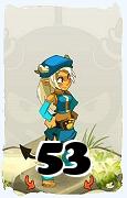 Um personagem do jogo Dofus, Osamodas-Ar, de nivel 53