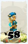 Un personnage du jeu Dofus, Osamodas-Air, au niveau 58