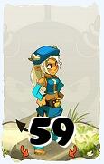 Um personagem do jogo Dofus, Osamodas-Ar, de nivel 59