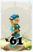 Un personnage du jeu Dofus, Osamodas-Air, au niveau 61