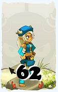 Un personnage du jeu Dofus, Osamodas-Air, au niveau 62