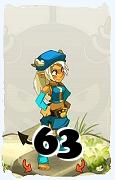 Un personaggio del gioco Dofus, Osamodas-Aria, al livello 63