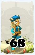 Un personaje del juego Dofus, Osamodas-Aire, de nivel 68