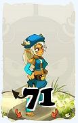 Un personnage du jeu Dofus, Osamodas-Air, au niveau 71