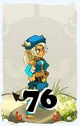 Um personagem do jogo Dofus, Osamodas-Ar, de nivel 76