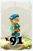 Um personagem do jogo Dofus, Osamodas-Ar, de nivel 91