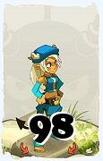 Un personnage du jeu Dofus, Osamodas-Air, au niveau 98