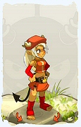 Um personagem do jogo Dofus, Osamodas-Ar, de nivel 0