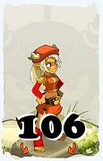 Un personnage du jeu Dofus, Iop-Air, au niveau 106