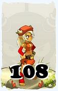 Un personaje del juego Dofus, Osamodas-Aire, de nivel 108