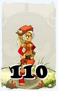 Um personagem do jogo Dofus, Osamodas-Ar, de nivel 110