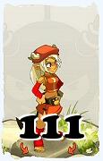 Un personnage du jeu Dofus, Enutrof-Air, au niveau 111