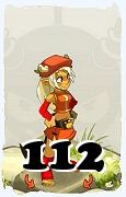 Un personnage du jeu Dofus, Osamodas-Air, au niveau 112