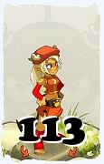 Un personaggio del gioco Dofus, Ecaflip-Aria, al livello 113