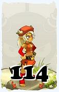 Un personaggio del gioco Dofus, Osamodas-Aria, al livello 114