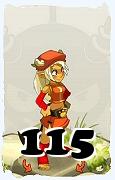 Un personaggio del gioco Dofus, Osamodas-Aria, al livello 115