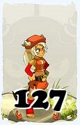 Um personagem do jogo Dofus, Cra-Ar, de nivel 127