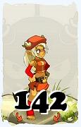 Un personnage du jeu Dofus, Osamodas-Air, au niveau 142