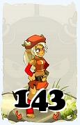 Un personaggio del gioco Dofus, Osamodas-Aria, al livello 143