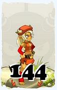 Un personnage du jeu Dofus, Osamodas-Air, au niveau 144