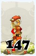 Un personnage du jeu Dofus, Osamodas-Air, au niveau 147