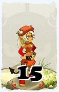 Un personaggio del gioco Dofus, Feca-Aria, al livello 15