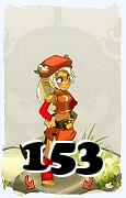 Um personagem do jogo Dofus, Osamodas-Ar, de nivel 153