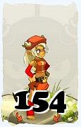 Um personagem do jogo Dofus, Osamodas-Ar, de nivel 154