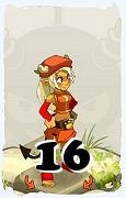 Un personaggio del gioco Dofus, Osamodas-Aria, al livello 16