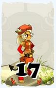 Un personaggio del gioco Dofus, Osamodas-Aria, al livello 17