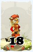 A Dofus character, Osamodas-Air, by level 18