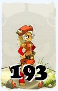 Um personagem do jogo Dofus, Osamodas-Ar, de nivel 193