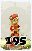 Um personagem do jogo Dofus, Osamodas-Ar, de nivel 195