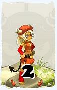 Un personnage du jeu Dofus, Osamodas-Air, au niveau 2