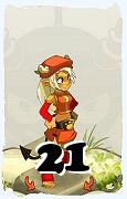 Un personaggio del gioco Dofus, Osamodas-Aria, al livello 21